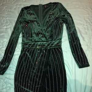 Windsor Forrest green long sleeve dress
